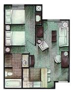 Staybridge Suites - 1 Bedroom Suite Config