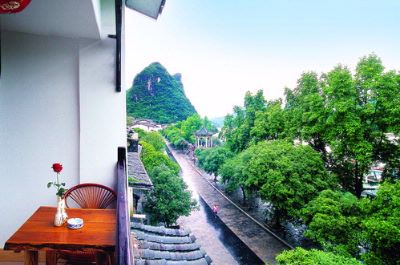 Yangshuo River View Hotel - Our Balcony 1