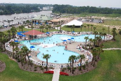 Grand Strand Resorts at Barefoot - Our 1-acre Saltwater Pool
