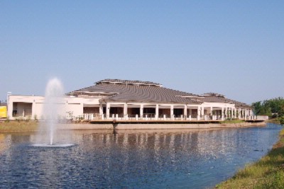 Grand Strand Resorts at Barefoot - Veranda Area Of Conference Center Overlooking Lake