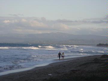Barefoot Beach Pad - Couple Walking By The Sea