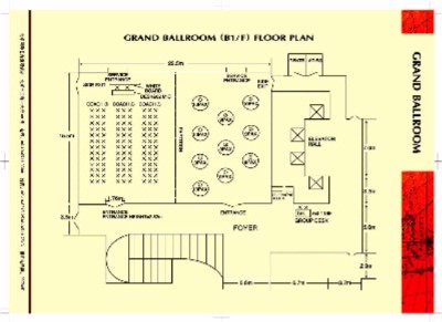 Crowne Plaza Hotel Beijing - Grand Ballroom Floor Plan