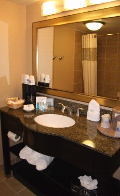 Hampton Inn & Suites Bush Int'l Airport - Spacious Bathrooms With Beautiful Granite Countertops!