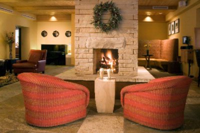 Edelweiss Lodge & Spa - Lobby Fireplace