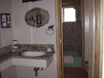 Hualapai Mountain Resort - Bathrooms With Granite Tops & Stone Showers
