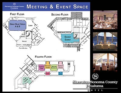 Sheraton Sonoma County Petaluma - Meeting Space Location Map