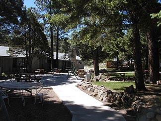 Courtyard Surrounded By Cabins