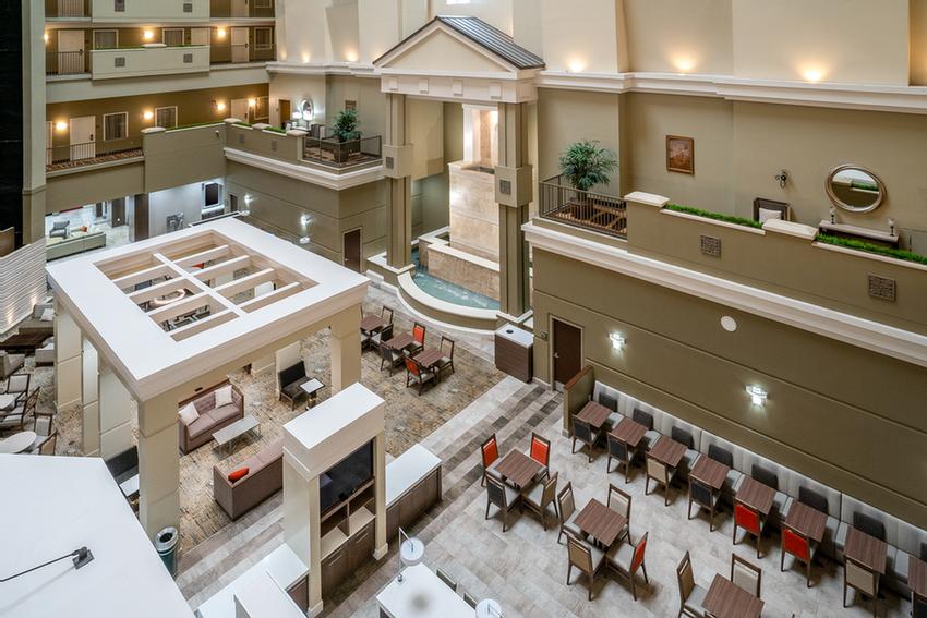 Beautiful Eleven Story Garden Atrium With Two Story Indoor Waterfall