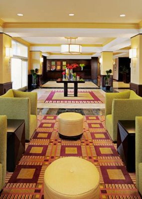 Dallas Marriott Market Center Suites - New Hotel Lobby