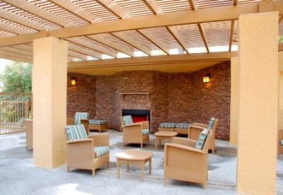 Our Poolside Fireplace Can Also Be Enjoyed 24 Hours Daily By Guests