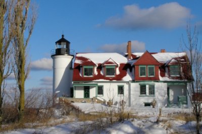 Point Betsie In Winter