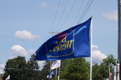 Flags Along Pathway Entrance Just Follow The Flags
