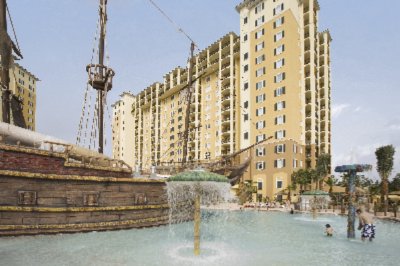 Exterior With Brand New Pirate Themed Pool