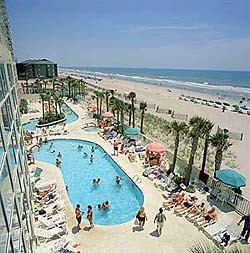 Our Beautiful Oceanfront Pool Deck Complete With Tiki Bar & Grill
