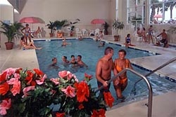 Indoor Pool And Hot Tub Complete With Sauna