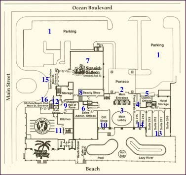 Main Lobby Level Property Map