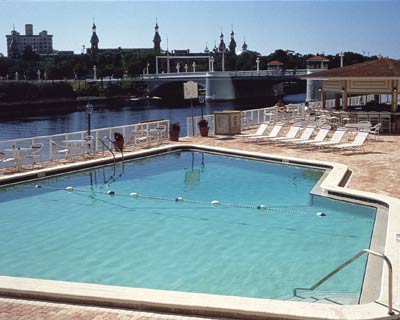 University of Tampa over the river