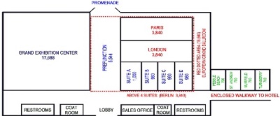 Holiday Inn Select & Convention Center - Convention Center Layout