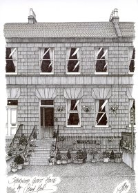 Local Artist Drawing of Guest House
