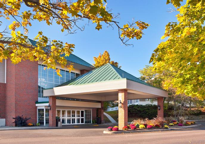 Exterior View With Green Mountains