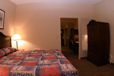 Spacious King Suite Sleeping Area