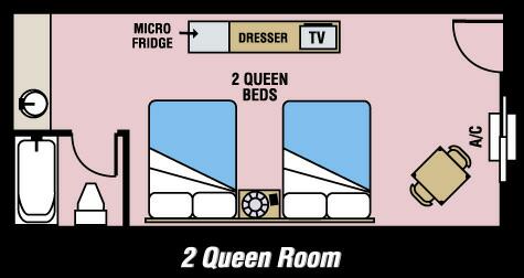 2 queen beds rooom