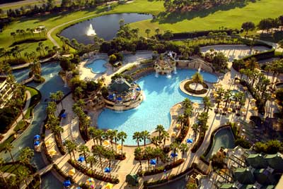 Aerial Pool Shot