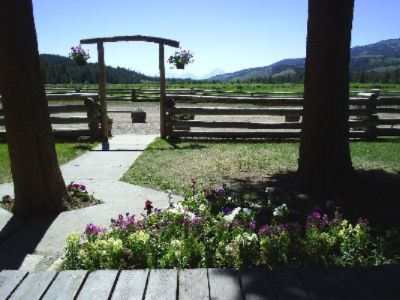 View From The Porch Outside Dining Room