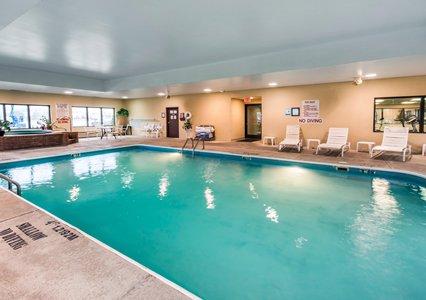 Indoor Heated Pool With Hot Tub.