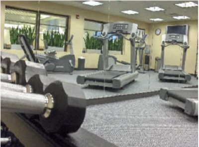 State Of The Art Exercise Next To The Pool