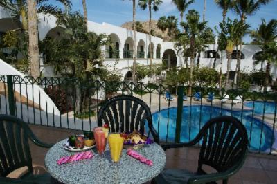 Hotel Mar De Cortez of Cabo San Lucas - View From Terrace Level Sun Deck Towards Courtyard/pool